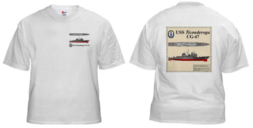 USS Ticonderoga (CG-47) T-shirt