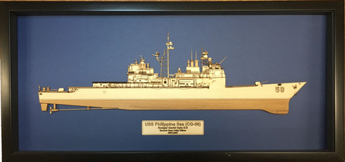 USS Hue City (CG-66) Wood Model