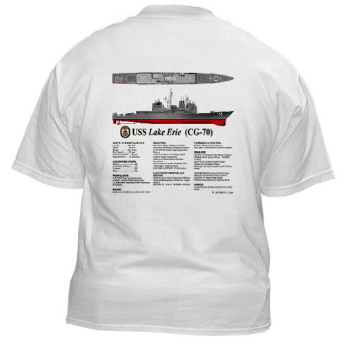 USS Lake Erie (CG-70) White T-shirt