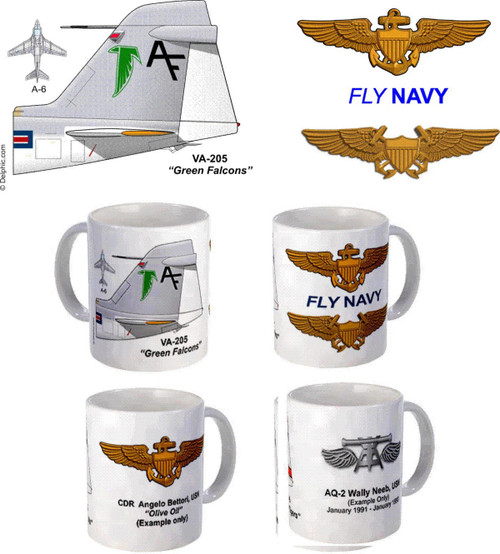 VA-205 "Green Falcons" A-6 Intruder Mug