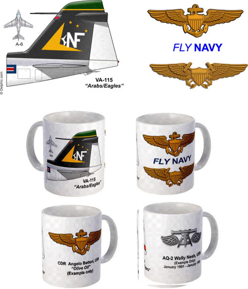 VA-115 "Arabs/Eagles" A-6 Intruder Mug