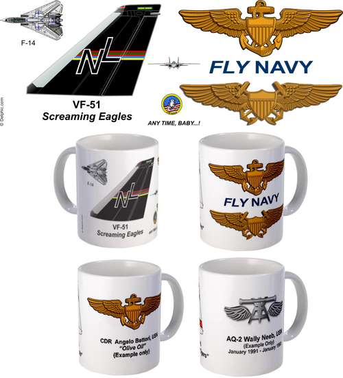 VF-51 "Screaming Eagles" F-14 Tomcat Mug