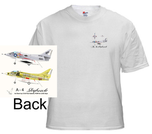 Vietnam Era A-4 Skyhawk Landing White T-Shirt