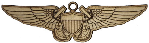 Navy NFO Wings Ornament