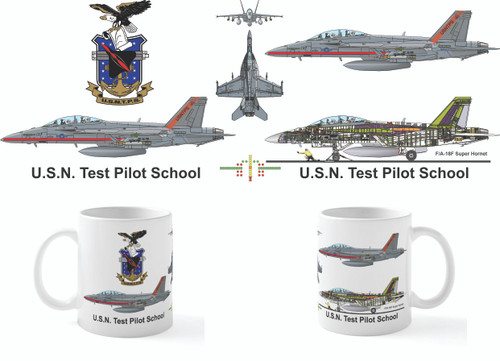 USNTPS F/A-18F Super Hornet Mug