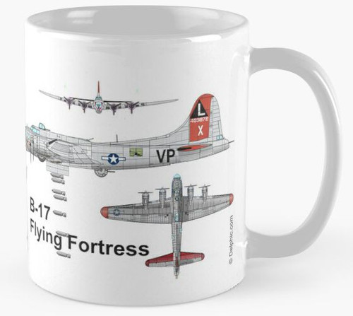 B-17 Combat Box Formation Mug