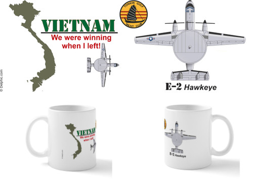 Vietnam War E-2 Hawkeye Winning Mug