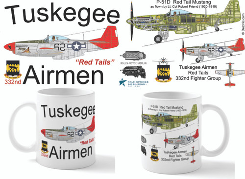 Tuskegee Airmen "Bunny" P-51 Coffee Mug