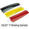 1 Sample Snip Of 19/32 Inch (15.08mm) T-Molding