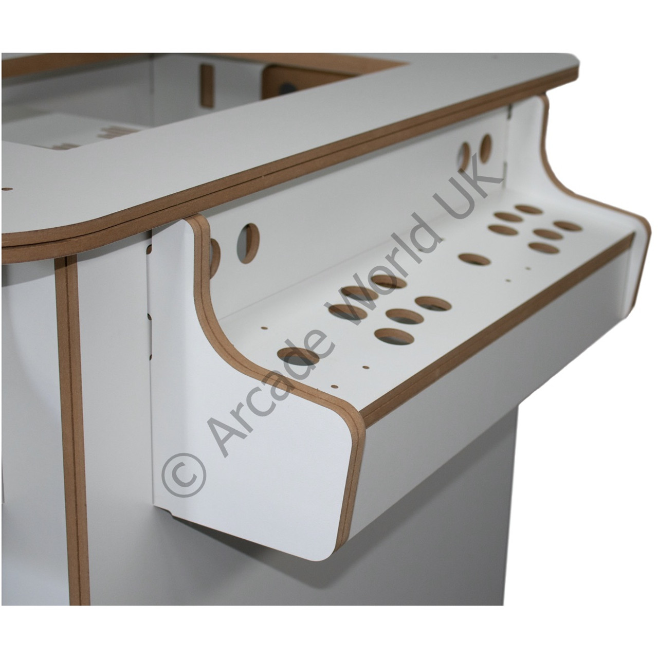 AWUK 27" White 4 Player Arcade Cocktail Cabinet Kit - Flat Pack