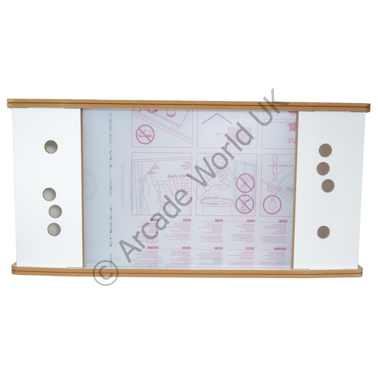 2 Player Table Top Cocktail Arcade Cabinet Kit - White
