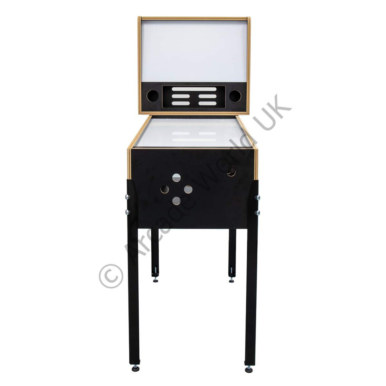 Flat Pack 27" Pinball Arcade Cabinet Kit - BLACK MDF