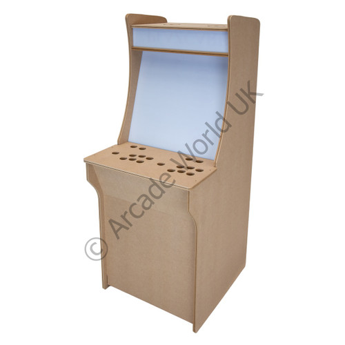 2 Player 3/4 Scale Upright Arcade Cabinet Flat Pack Kit - Plain MDF