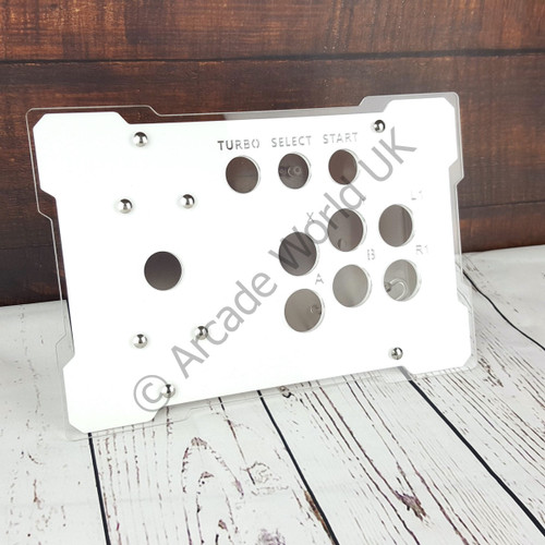 Empty Fight Stick Case With Clear and White Top – Build Your Own Arcade Project