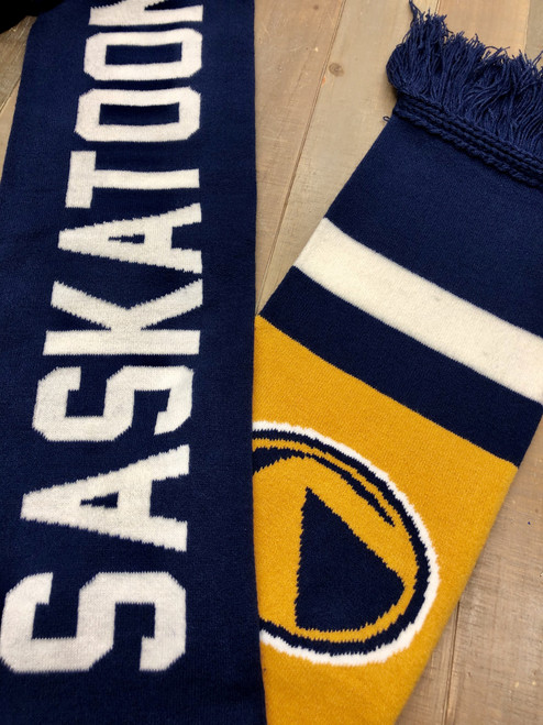 Navy & Gold Pacman Scarf