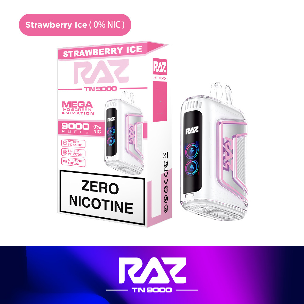 RAZ TN9000 Zero Nicotine Disposable Vape - Vape More Inc RAZ TN9000 Zero Nicotine Disposable Vape - Vape More Inc
