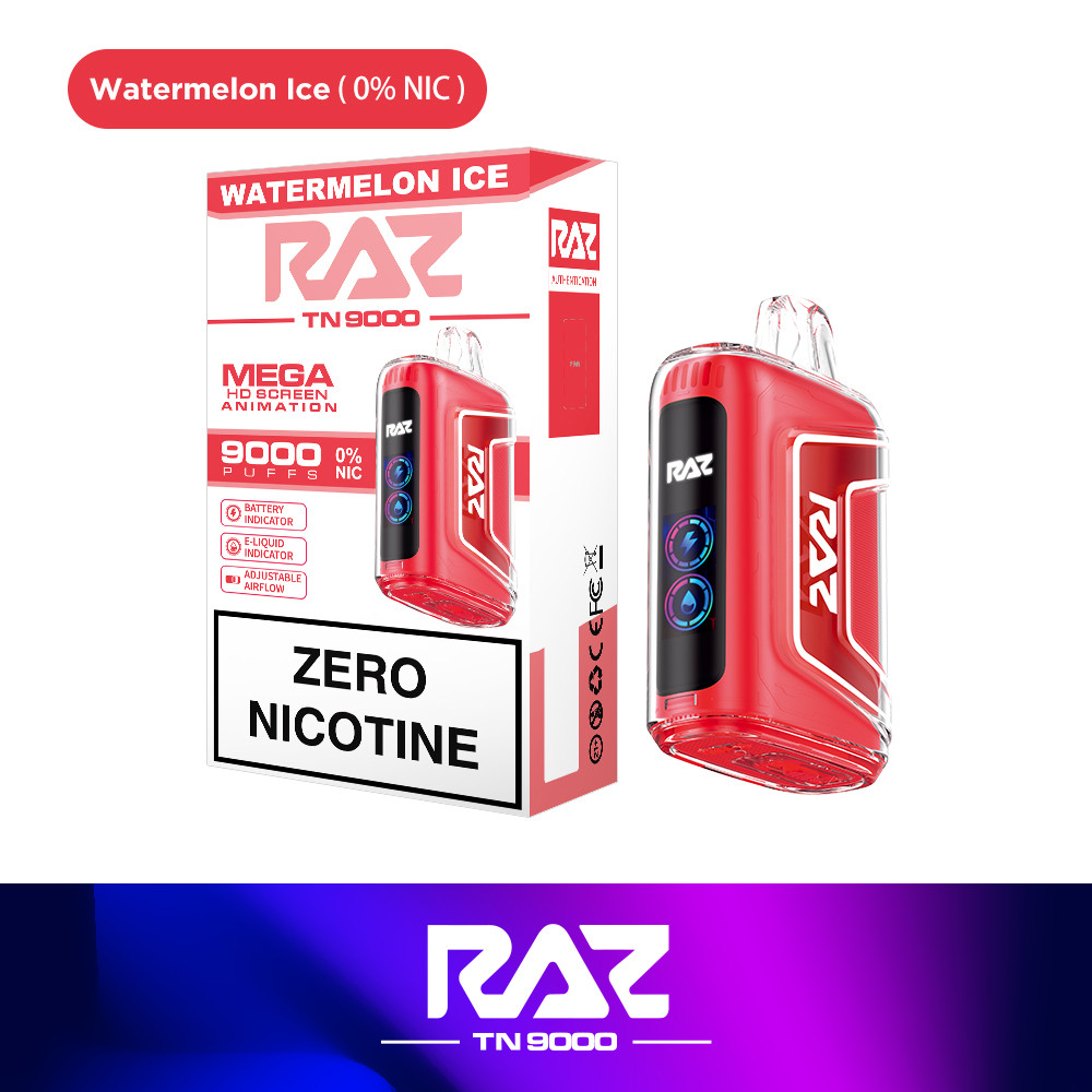 RAZ TN9000 Zero Nicotine Disposable Vape - Vape More Inc RAZ TN9000 Zero Nicotine Disposable Vape - Vape More Inc