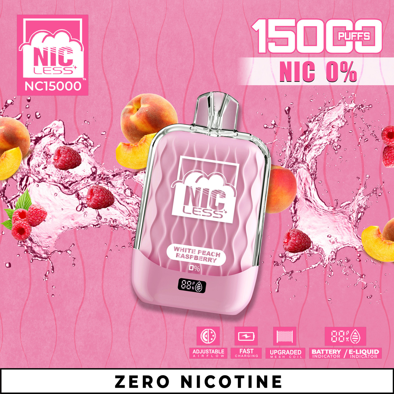 Nic Less NC15000 Puffs 0% Nic Disposable Vape Nic Less NC15000 Puffs 0% Nic Disposable Vape
