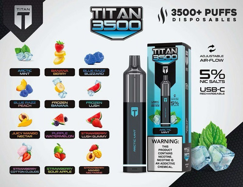 Titan Disposable 3500 Vape | 3500 Puffs | Sale