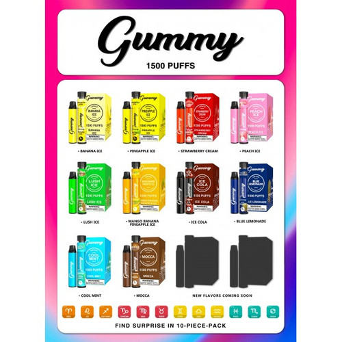 Gummy Disposable 5% 1500+ Puffs
