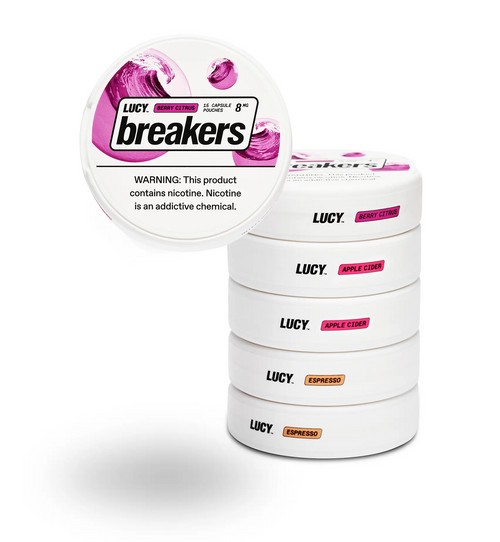 LUCY Breakers Nicotine Pouches 5-PACK 8MG