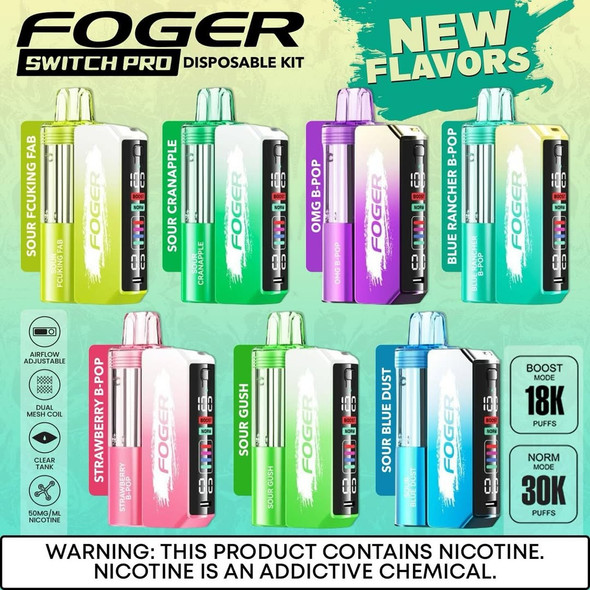 Foger Switch Pro Disposable Vape Kit 5% Nicotine