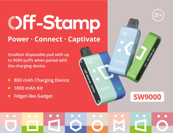Off Stamp SW9000 Disposable Pod Kit - Full Box