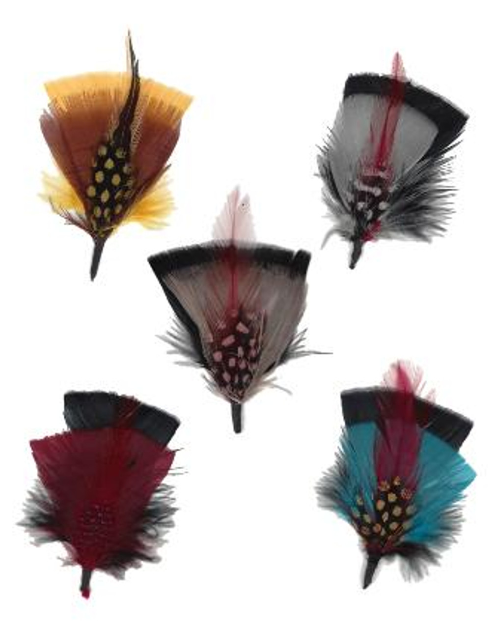 Hat Feathers - Assortment of 5 Colors - Hatter's Supply House of