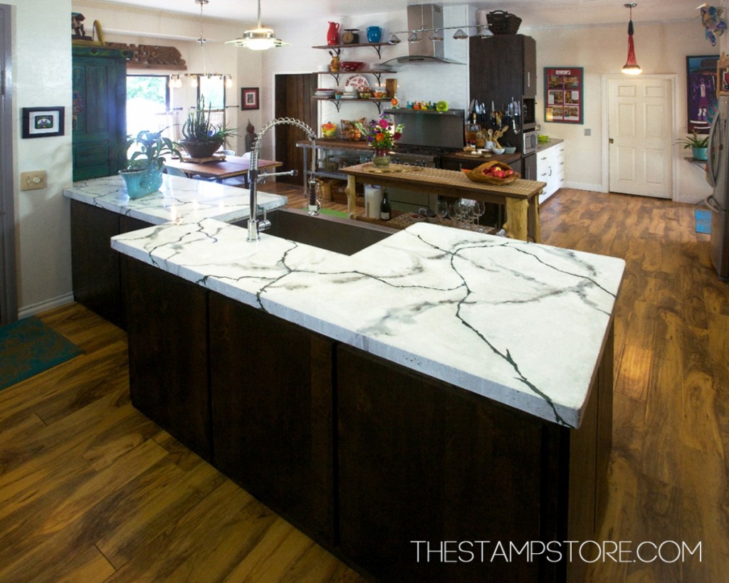 The Stamp Store's enCOUNTER Concrete Countertop Mix and Color