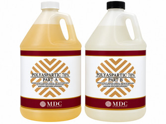70% CLEAR POLYASPARTIC KIT 2 GALLON