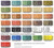 WRC Water Reducible Concentrate Water Based Concrete Stain color Chart
