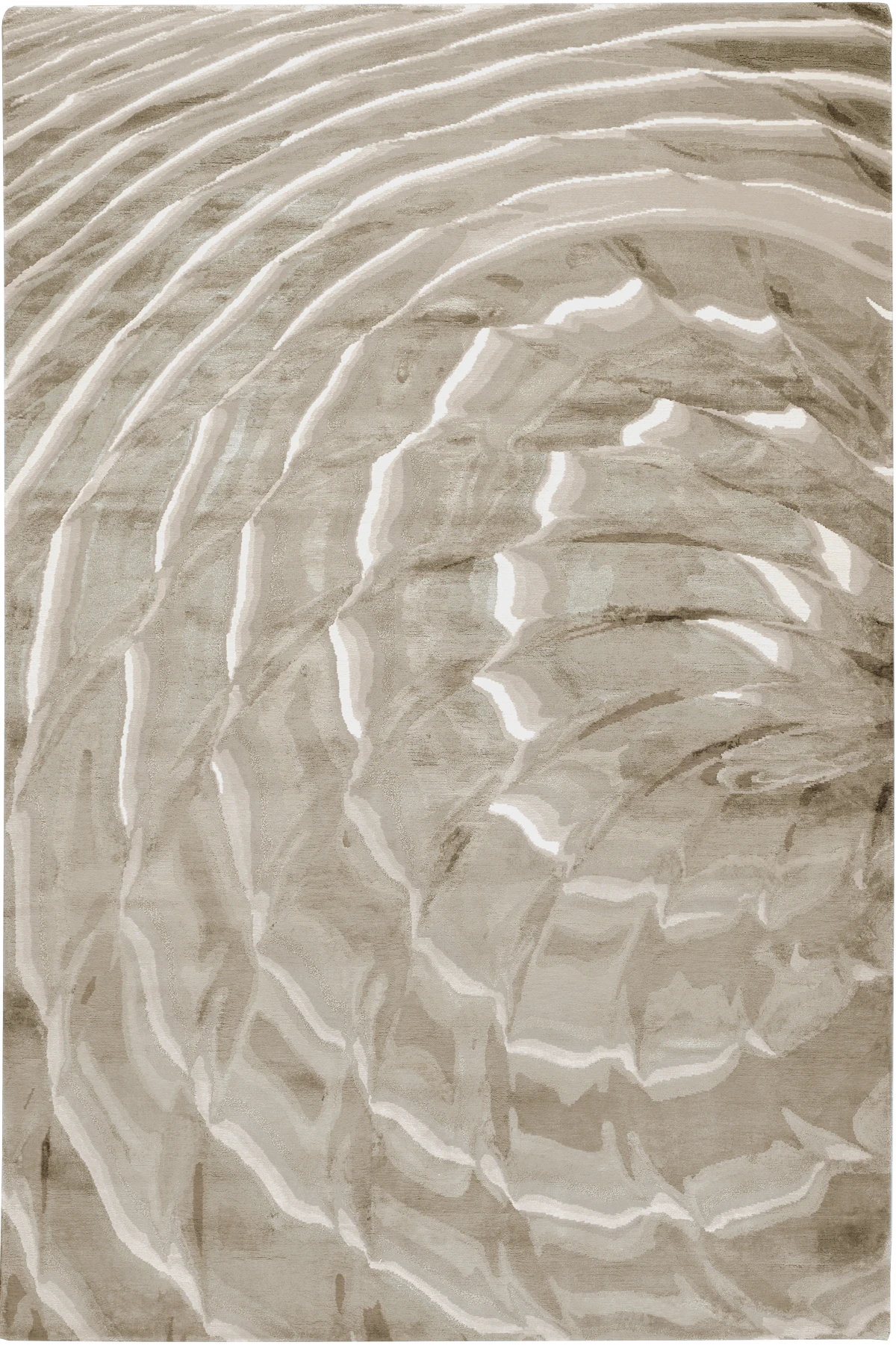 Shell Print Rugs River Shell Handknotted Wool & Silk Cut Pile rug by Chihuly
