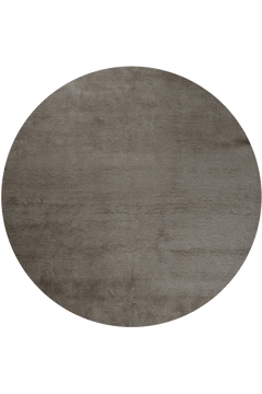 Textured Mohair Flint Round Rug - flatshot image