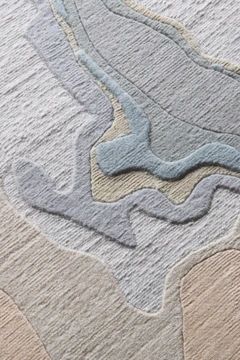 Tundra Round Rug by Adam Hunter - closeup image
