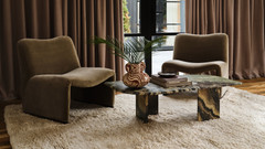 Natural Handloom Cashmere Blend High Pile - Landscape image