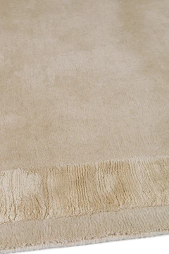 Princedale Pale Silk Border rug by Farrow & Ball side pile