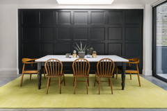 Melrose Yellow Plain Wool rug by Farrow & Ball landscape image