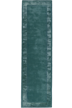 Leighton Teal Silk Border Runner by Farrow & Ball