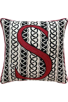 Alphabet S cushion by Sue Timney - Flatshot