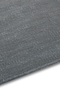 Flatweave Linen Flint - sidepile