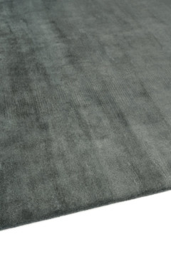 Mohair Sheared rug in Aegean, angled flatshot showing pile direction