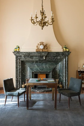 Mohair Slate Short Pile by  - Roomset