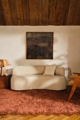 Russet Handloom Cashmere Blend High Pile - insitu image