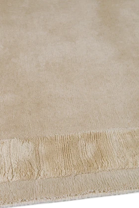 Princedale Pale Silk Border rug by Farrow & Ball side pile