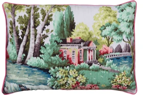 Manor House Cushion by Paul Smith - Flatshot White
