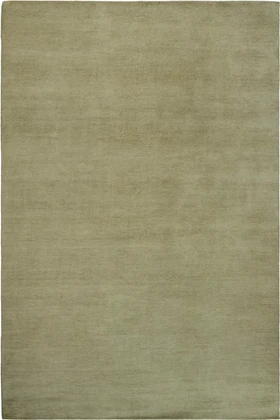 Caliche Silk rug in Moss, full flatshot view