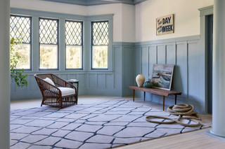 Mirarmar Blue Wool Cut Pile rug by Jeffrey Alan Marks