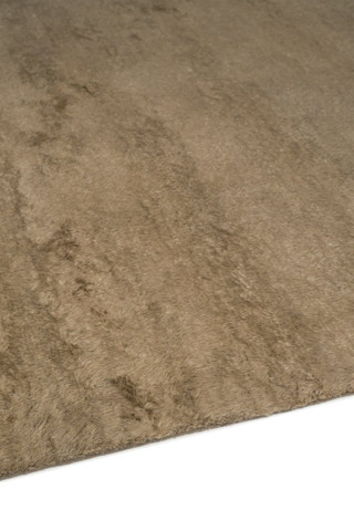Mohair Shag rug in Willow, corner detail showing pile texture