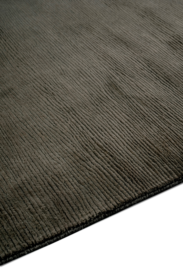Ripple Mohair Slate Cut Pile & Carving rug