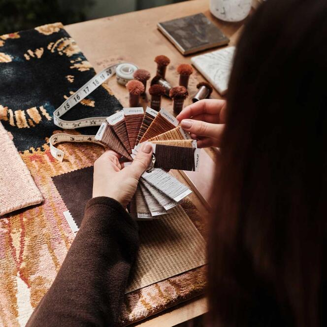 samples in showroom